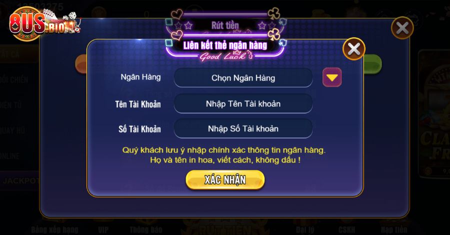 Nhập thông tin chính xác