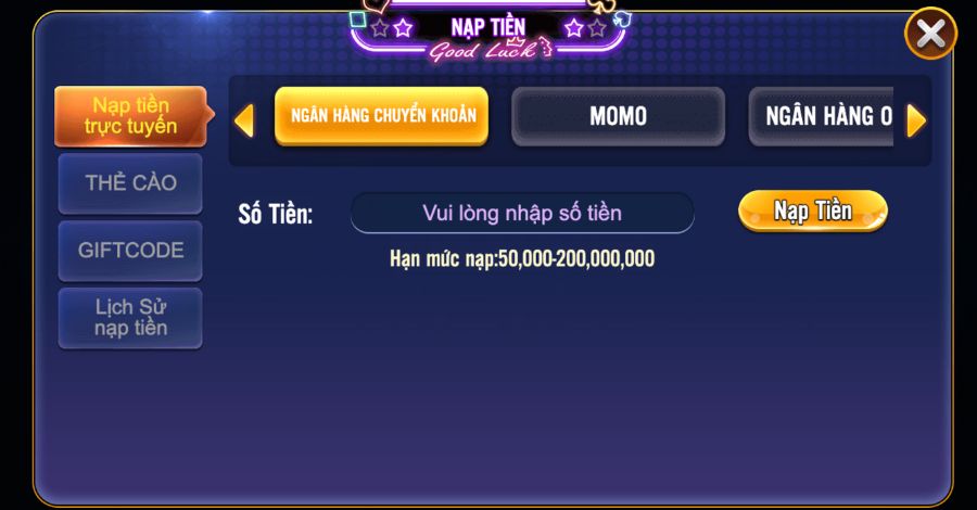 Nạp rút siêu tốc tại 8US Casino