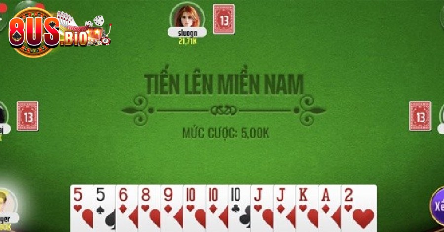 Tiến Lên Miền Nam trong game bài 8US